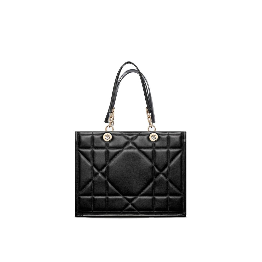 Black Leather Tote Bag - styloora.cz