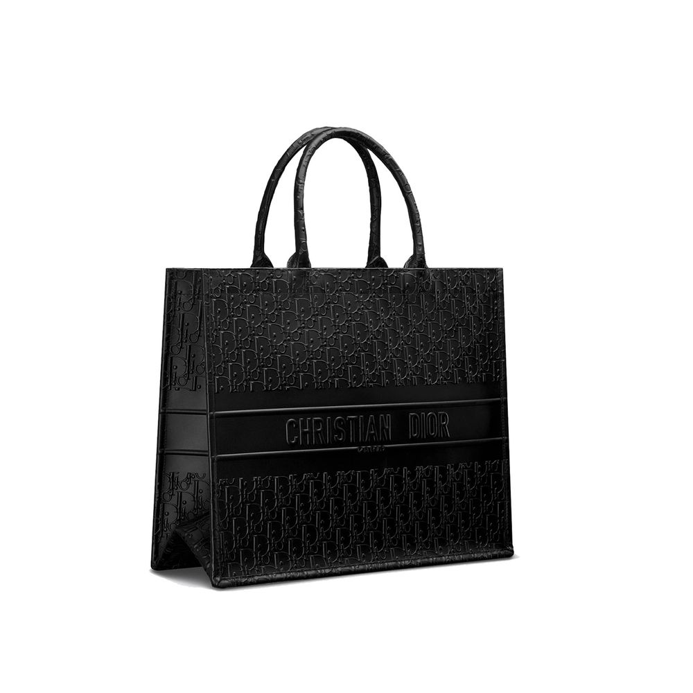 Black Calfskin Tote Bag - styloora.cz