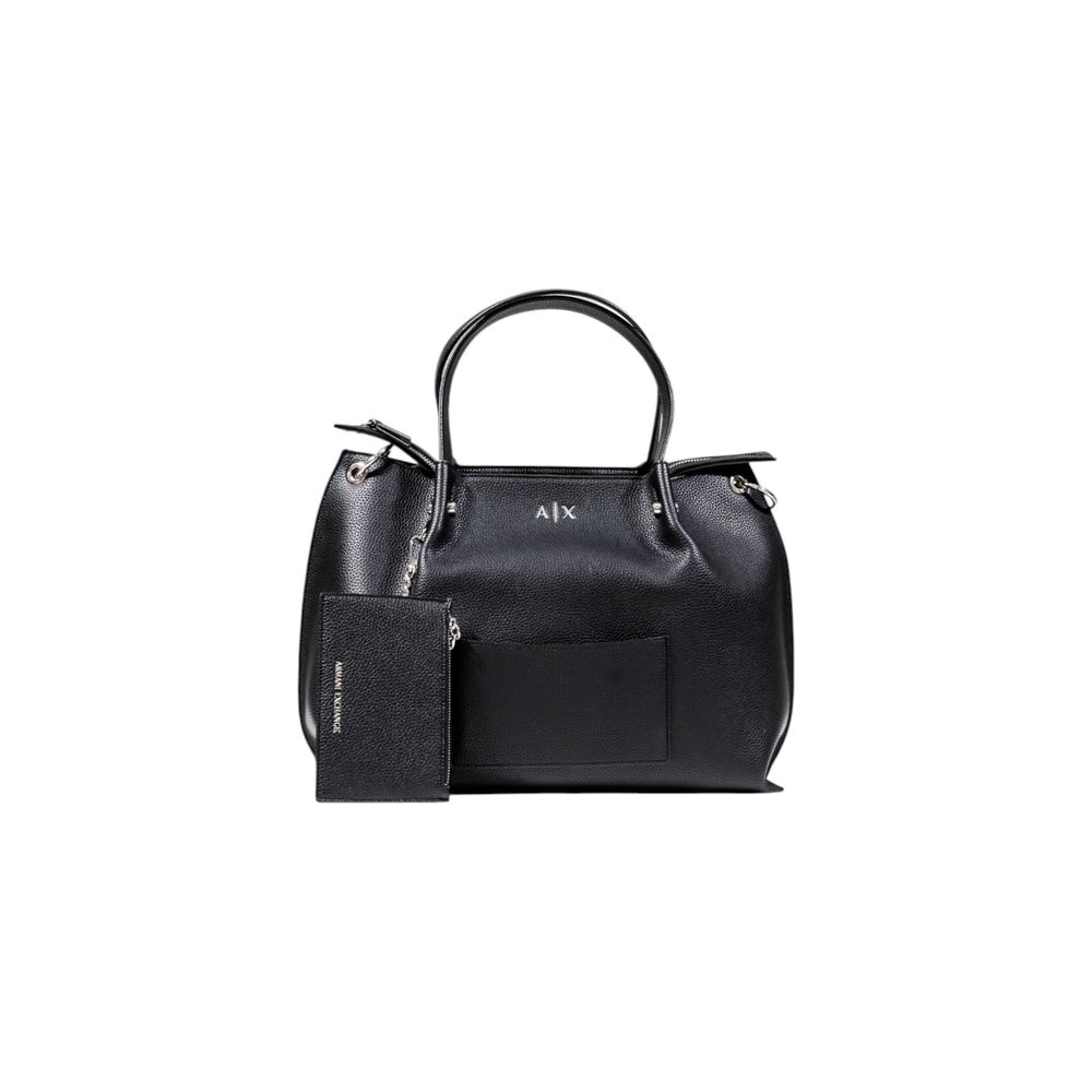 Black Polyester Handbag