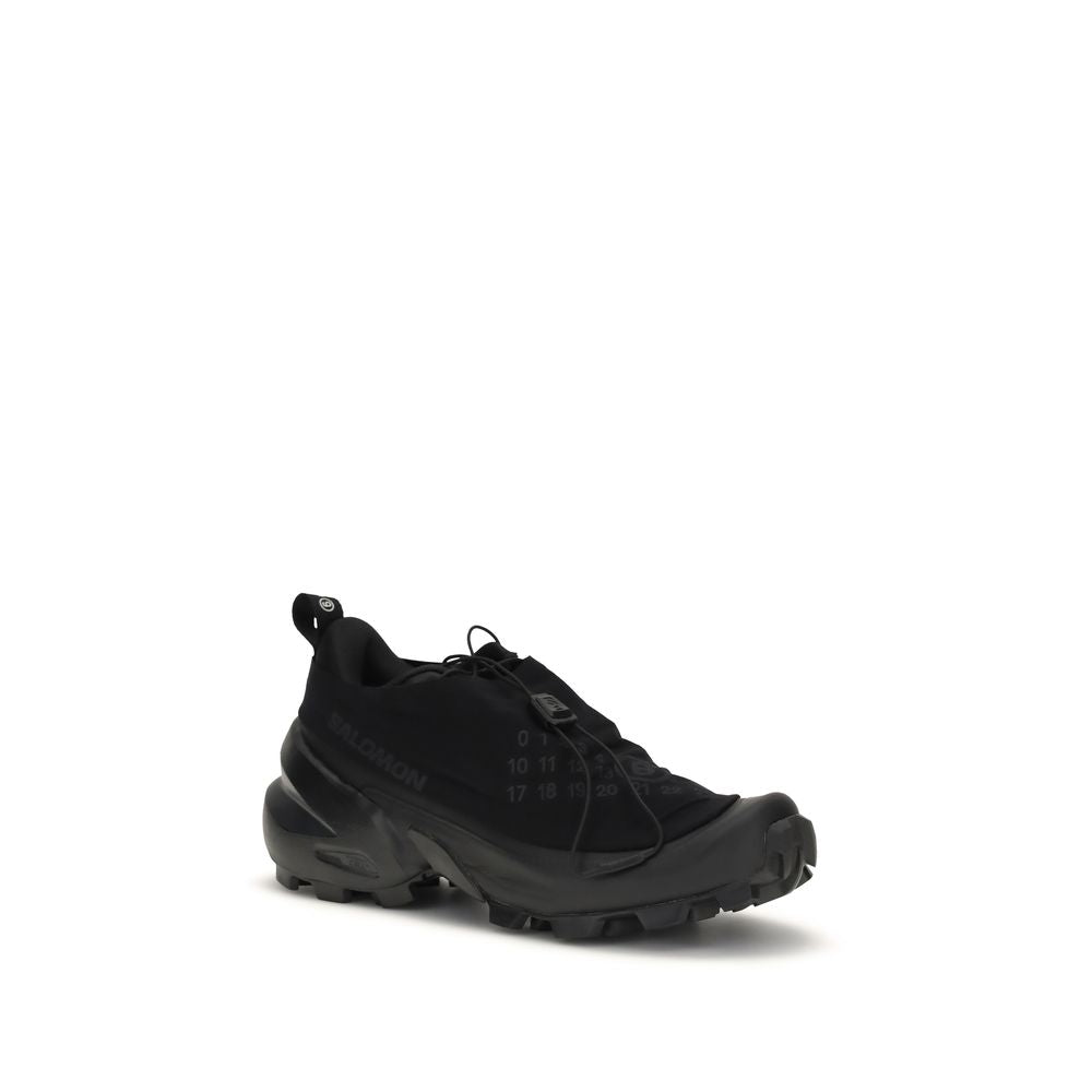 Black Polyamide Athletic Sneakers