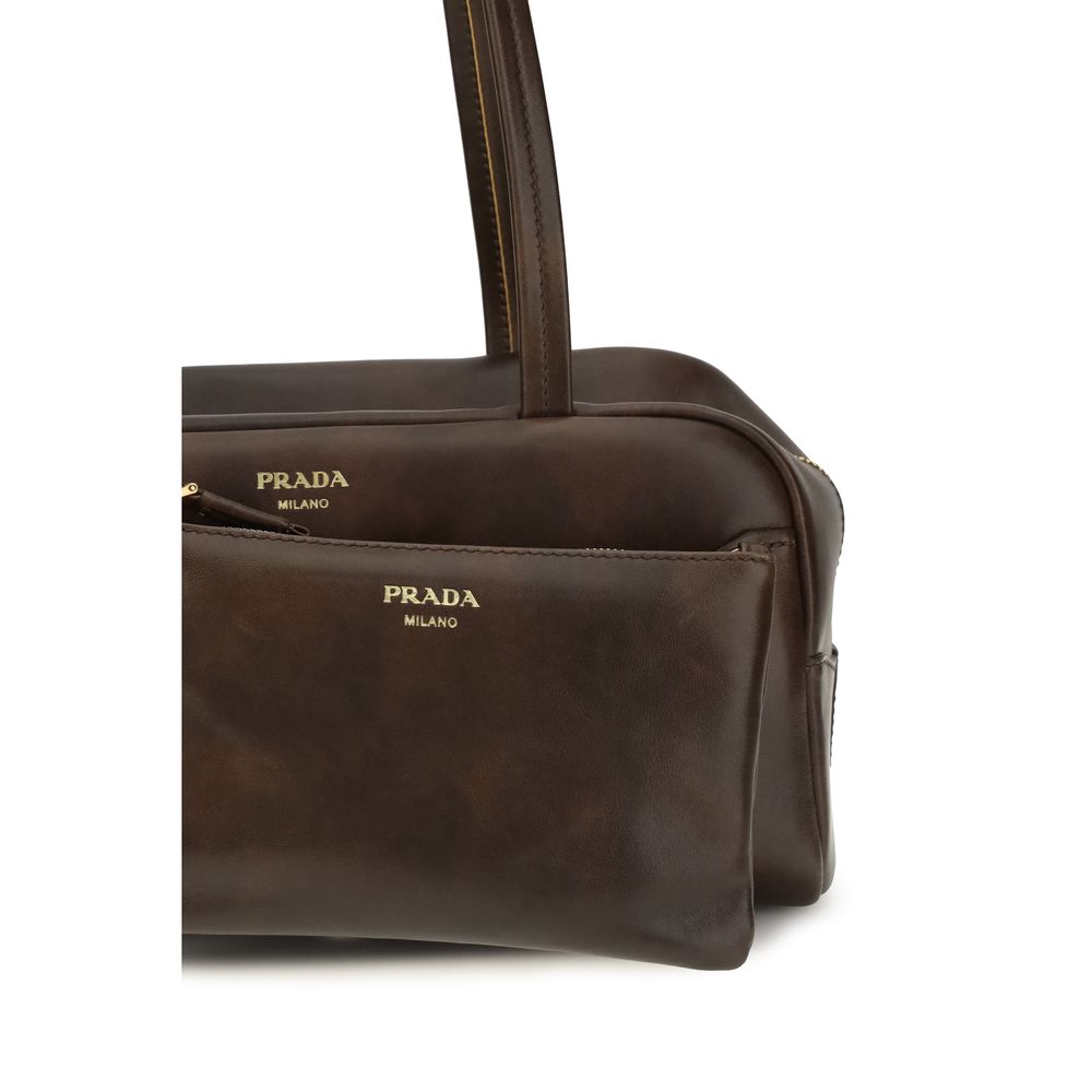 Brown Calf Leather Bos Taurus Handbag