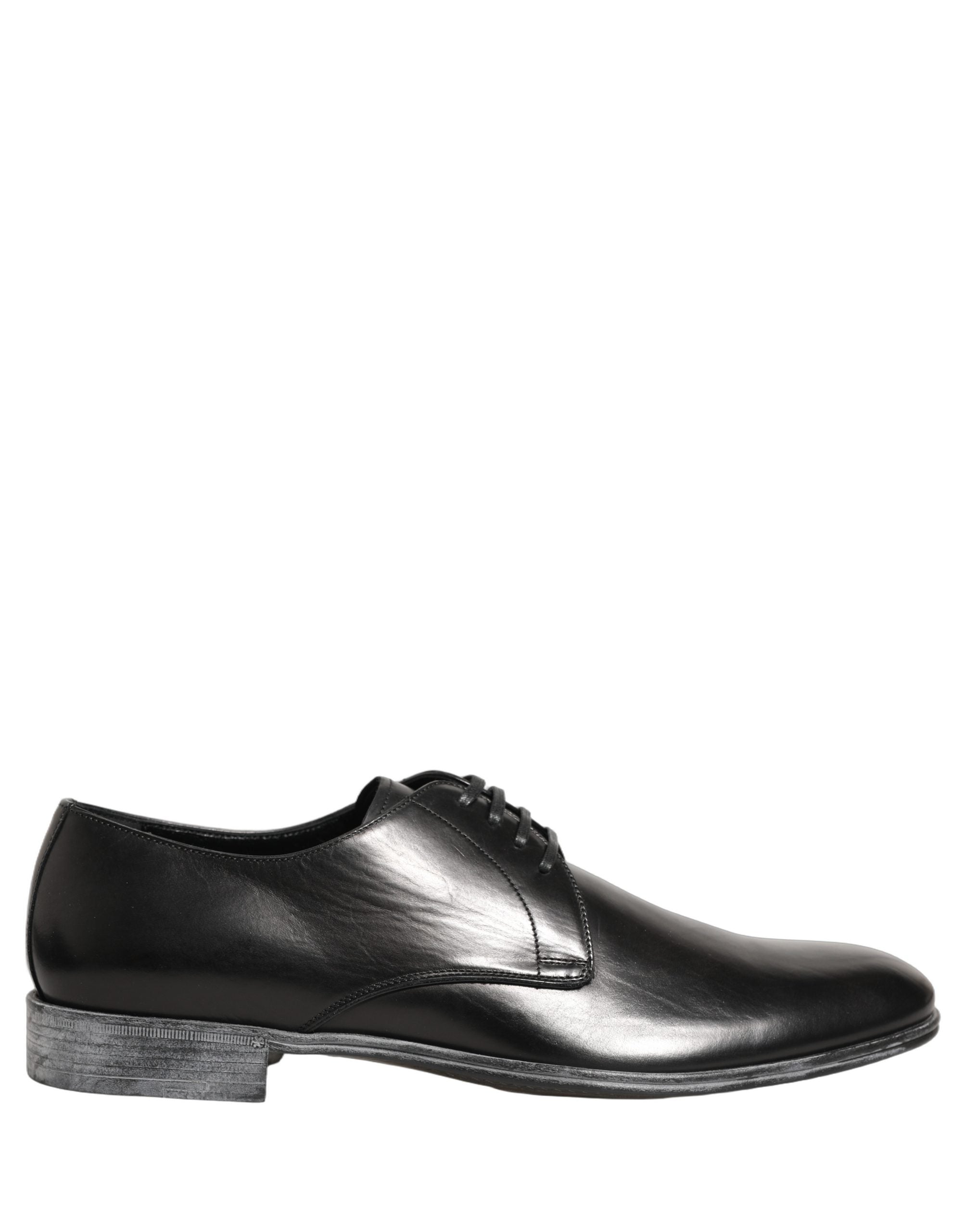 Dress Black Leather Lace Up Derby Men Shoes