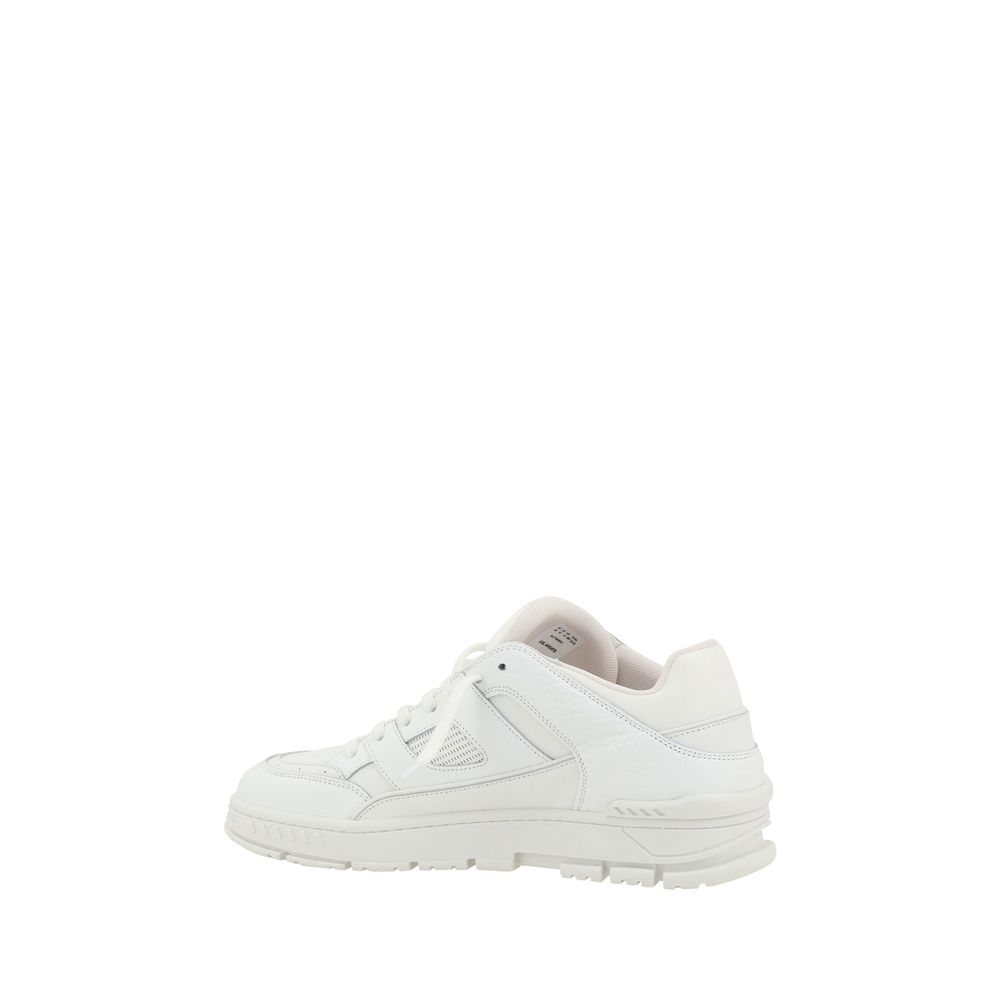 White Calf Leather Bos Taurus Low Top Sneakers