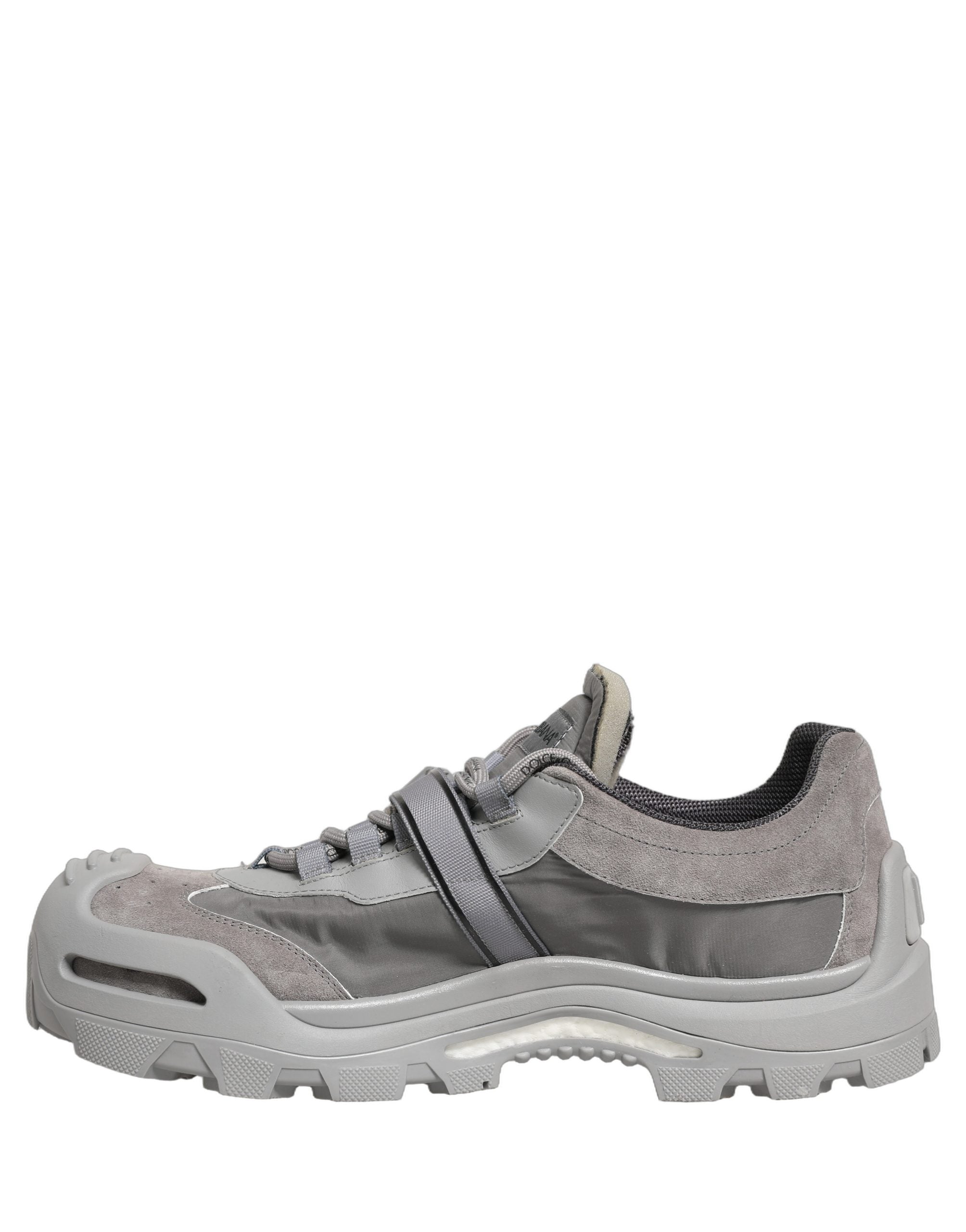 Gray Airmaster Panelled Low Top Men Sneakers Shoes