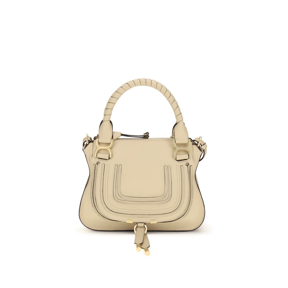 Beige Calf Leather Bos Taurus Shoulder Bag