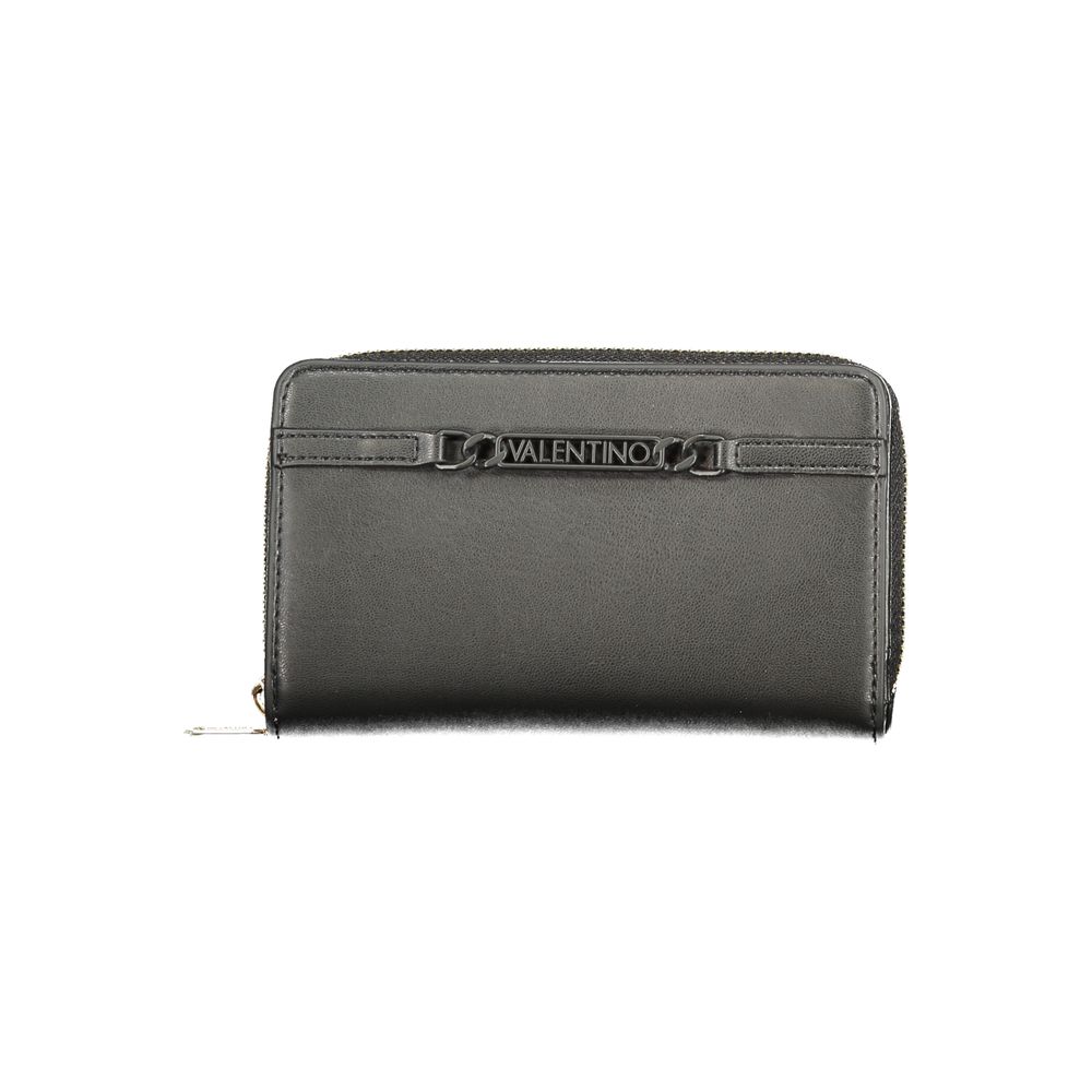 Black Polyurethane Women's Wallet