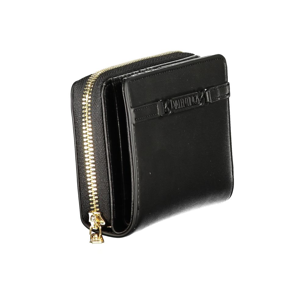 Black Polyurethane Women's Wallet