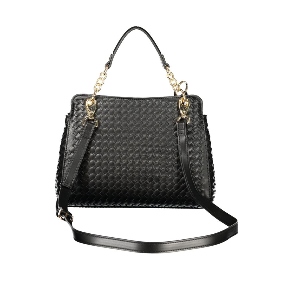 Black Polyurethane Womens Bag