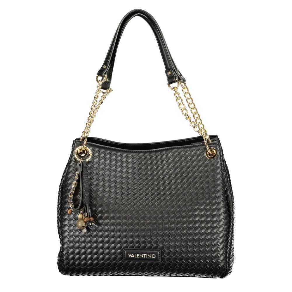 Black Polyurethane Women Bag
