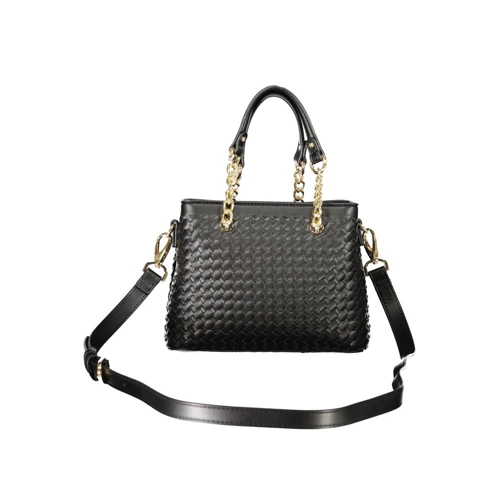 Black Polyurethane Women's Bag
