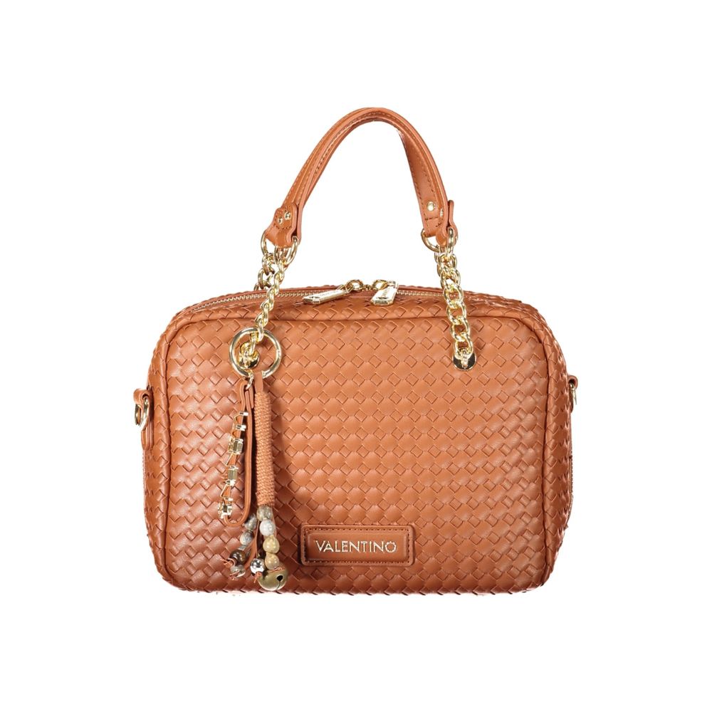 Brown Polyurethane Women's Bag