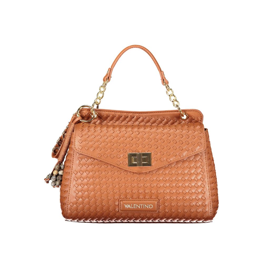 Brown Polyurethane Women's Bag