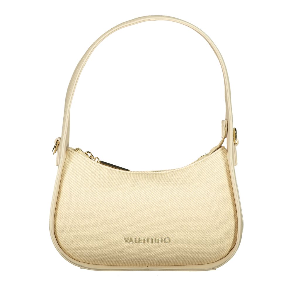 Beige Polyurethane Women's Bag