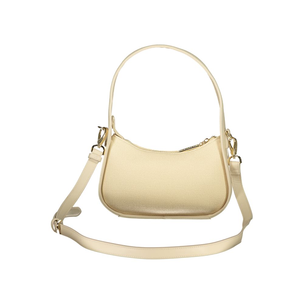 Beige Polyurethane Women's Bag