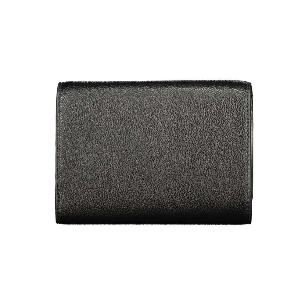 Black Polyurethane Women's Wallet