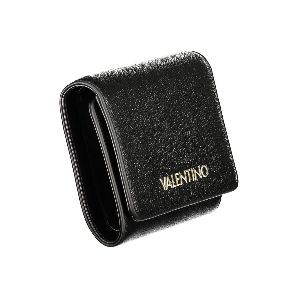 Black Polyurethane Women's Wallet