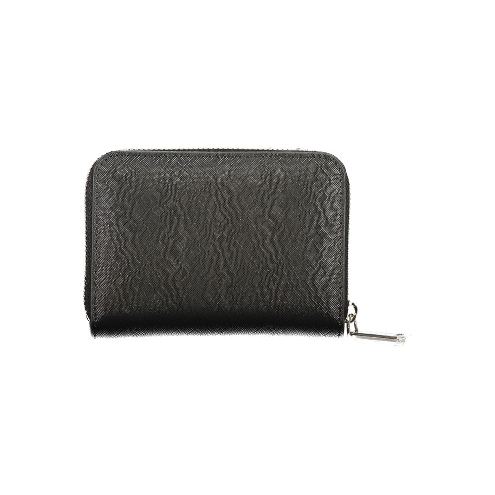 Black Polyurethane Women's Wallet