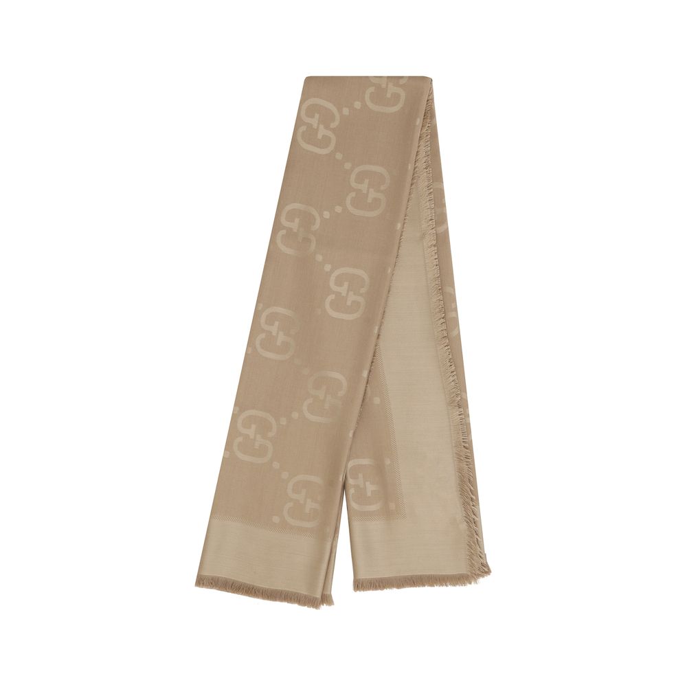 Brown Wool Oves Aries Foulard