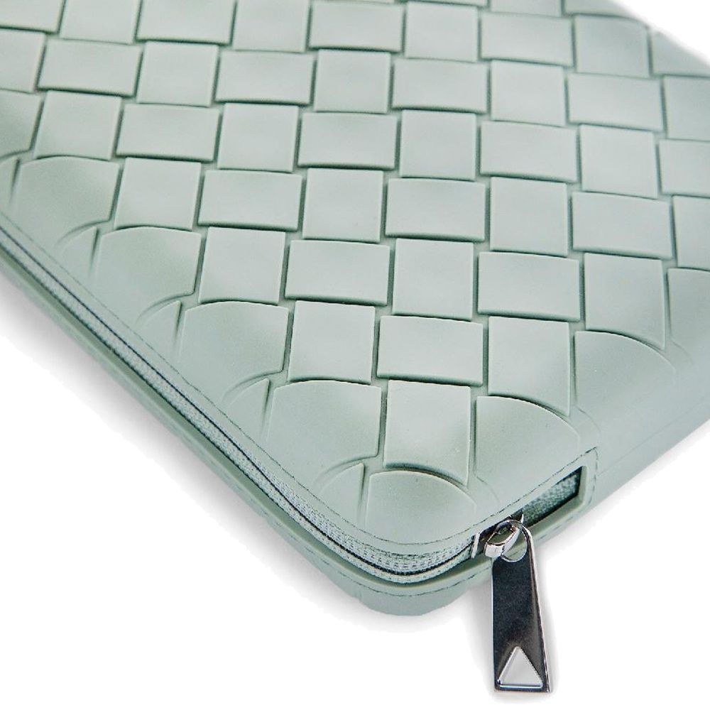Bicolor Rubber Clutch Bag