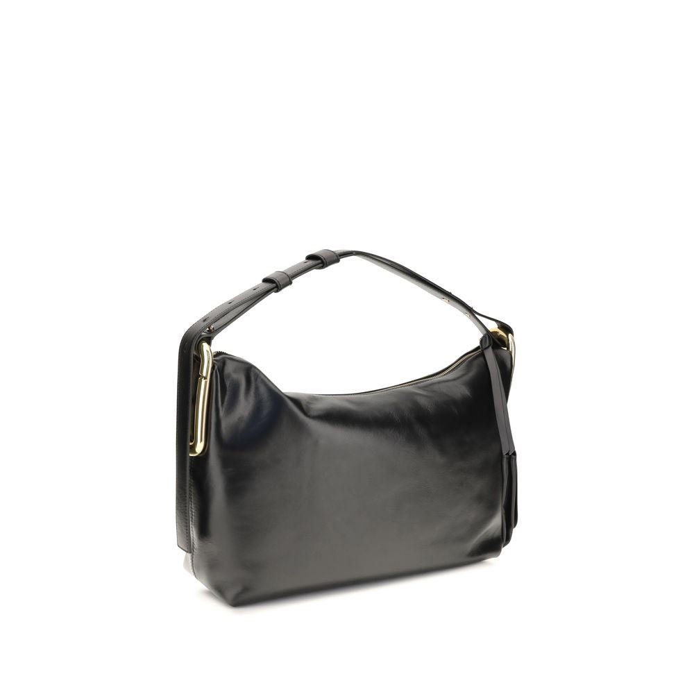 Black Calf Leather Bos Taurus Handbag