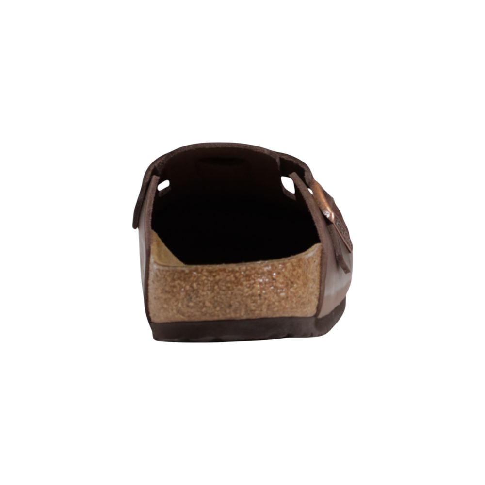 Brown Leather Clogs