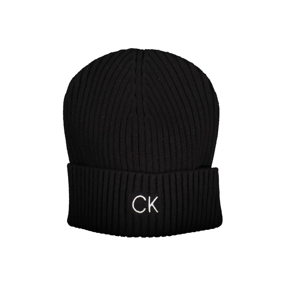 Black Cotton Men's Cap