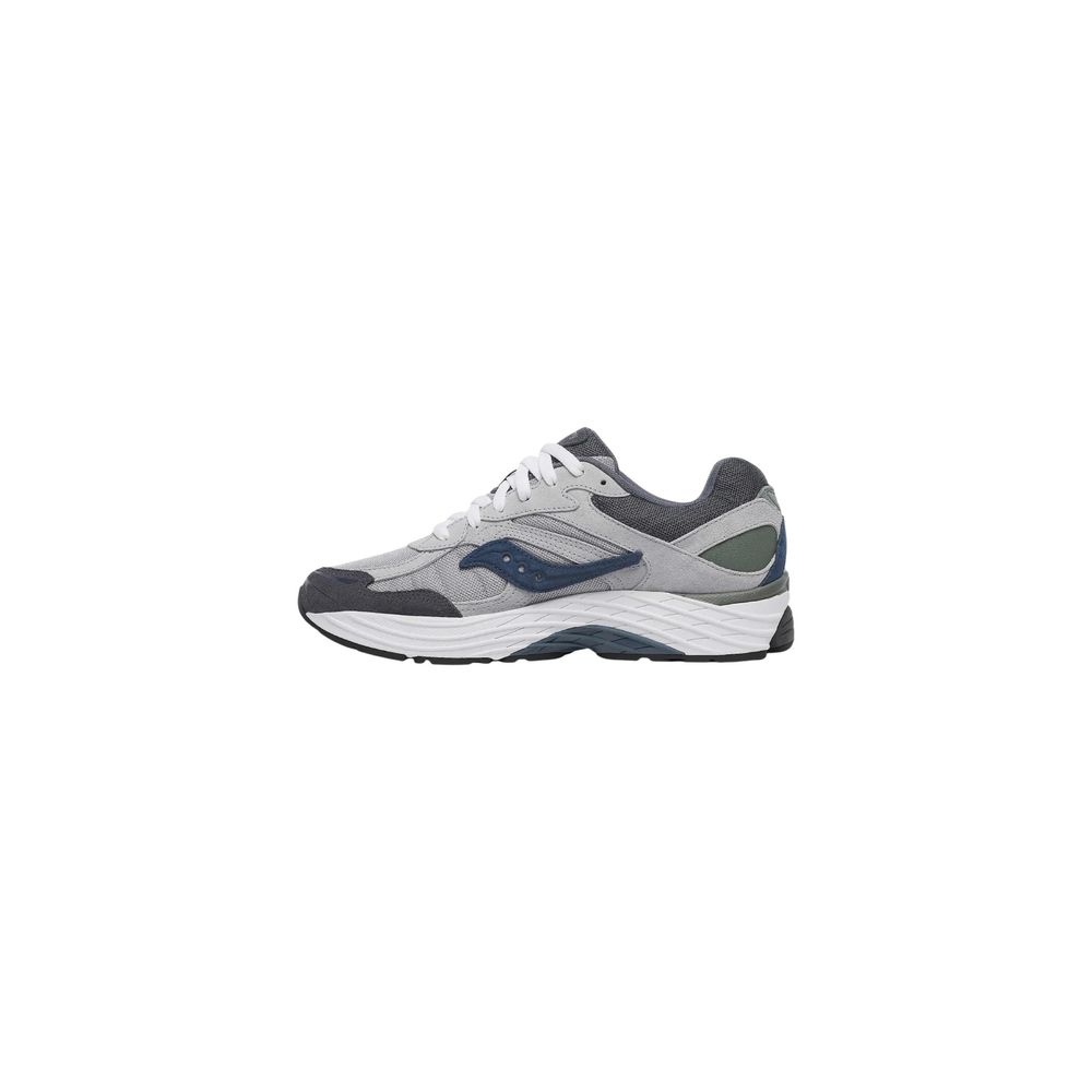 Gray Synthetic Athletic Sneakers