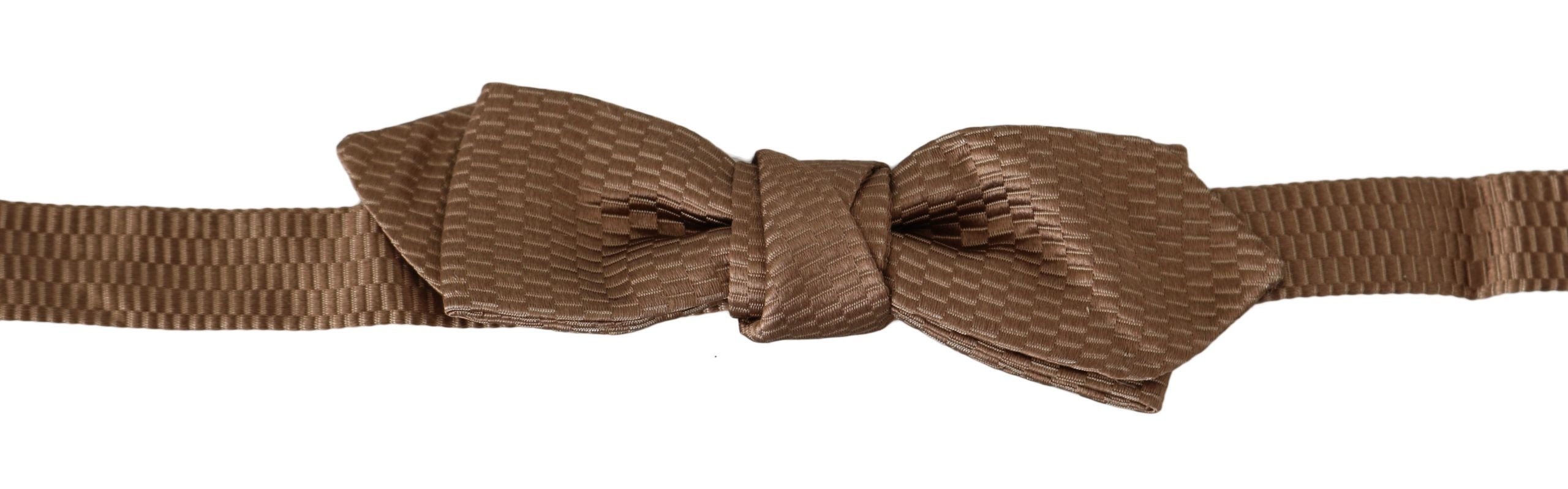 Pánský hnědý zlatý nastavitelný motýlek Papillon