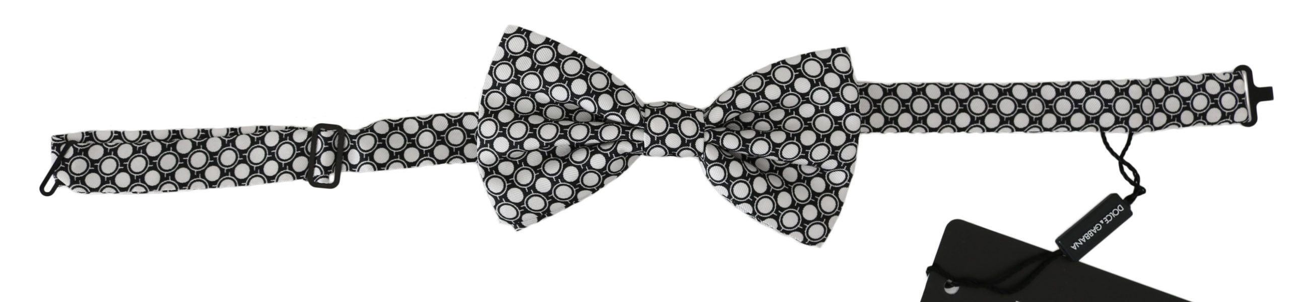 Pánský černobílý motýlek Papillon s nastavitelným krkem