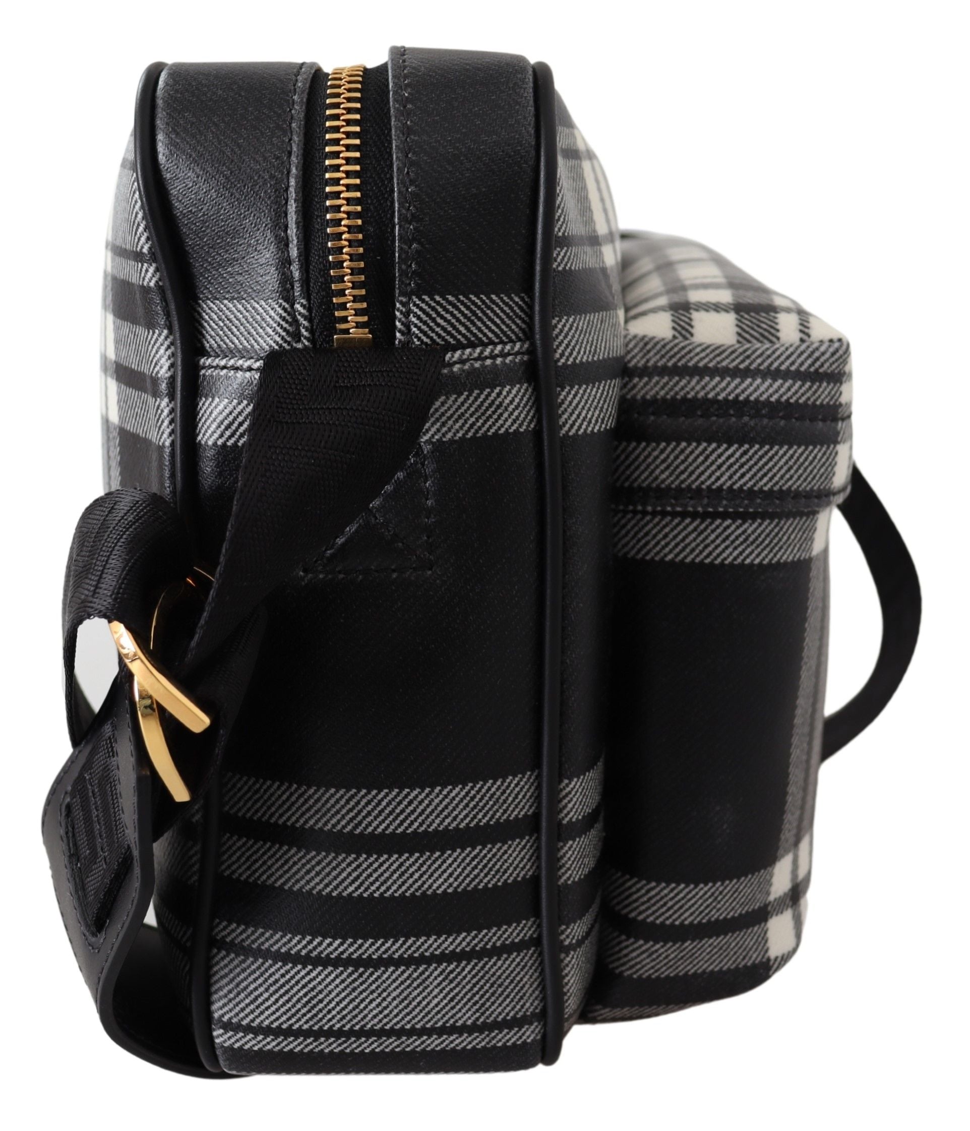 Elegantní šedá kožená crossbody kabelka