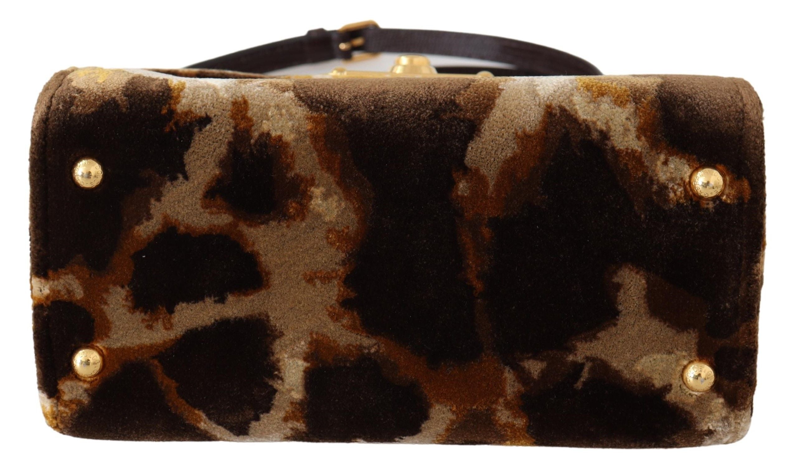 Hnědá žirafa crossbody kabelka Borse WELCOME kabelka