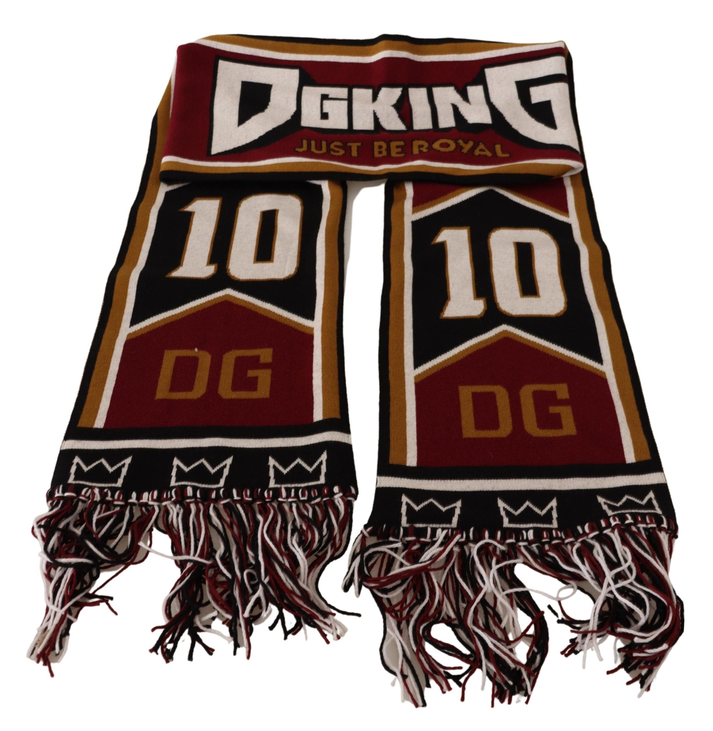 Vícebarevný vlněný pletený šátek DG King Shawl Wrap
