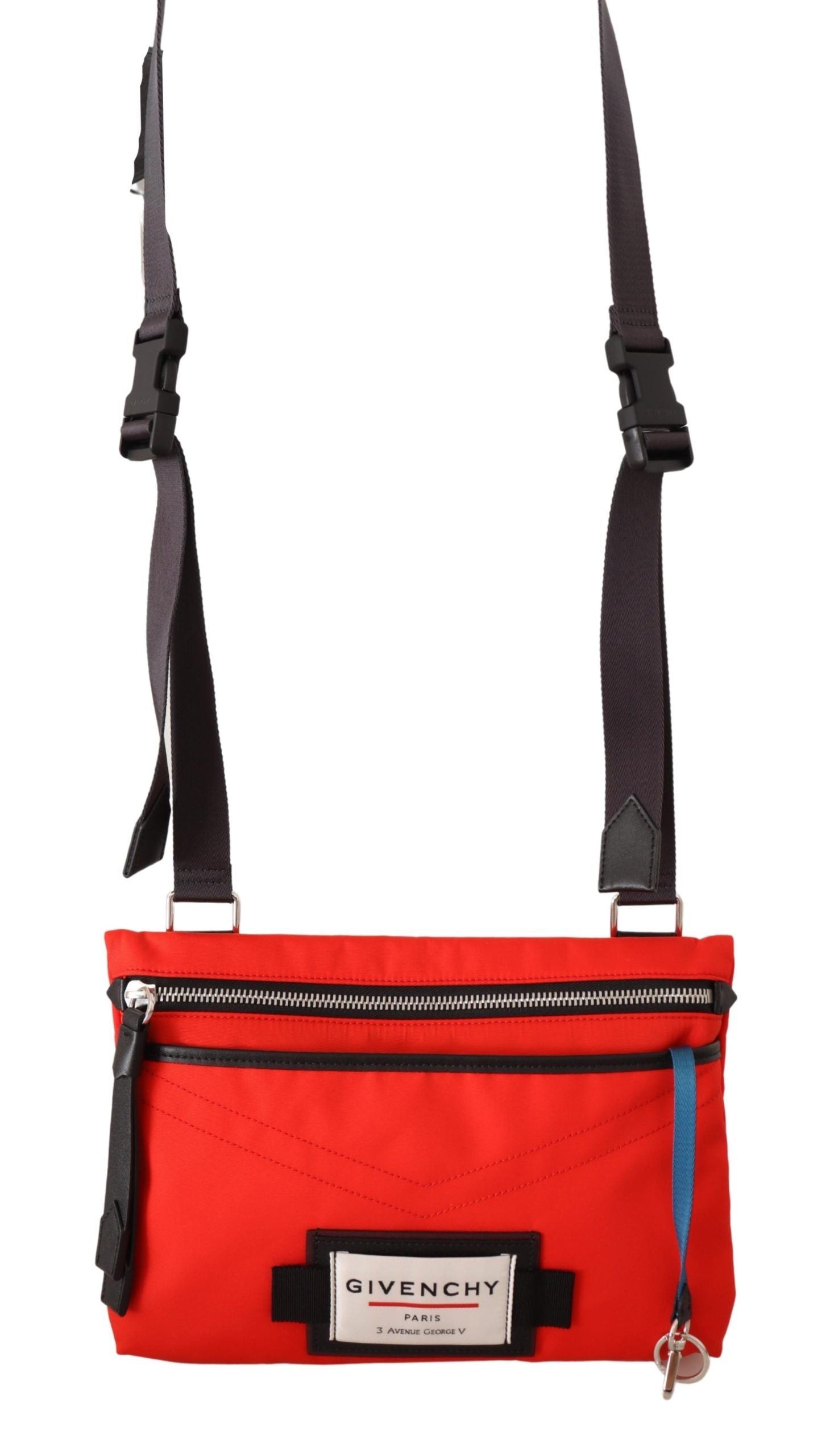 Elegantní červeno-černá crossbody kabelka Downtown