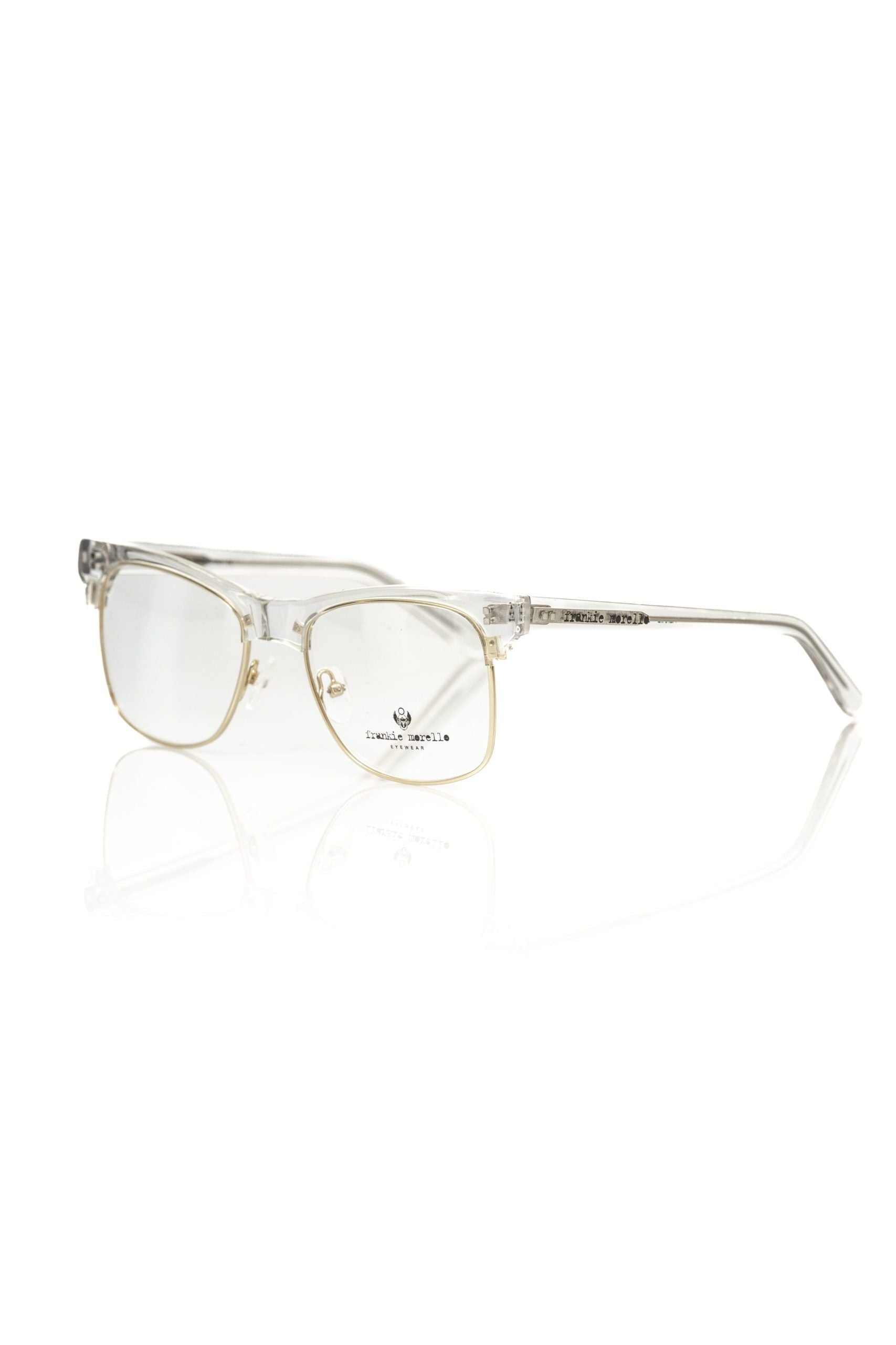 Gold Metallic Unisex Eyeglass Frame