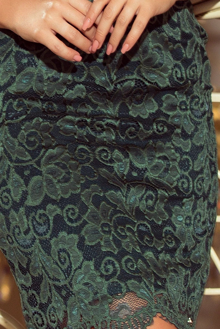 Dress with lace – Bright Green