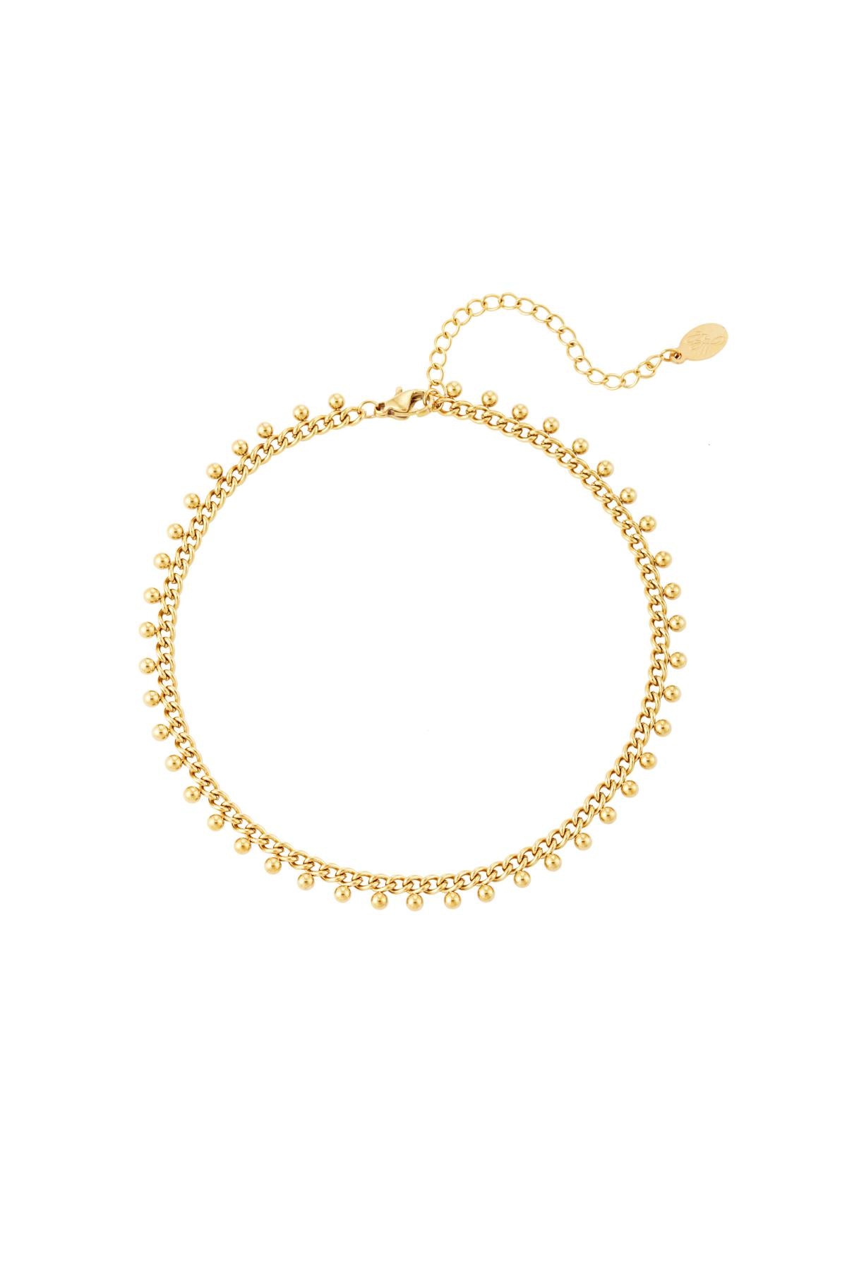 stainless steel anklet dots 