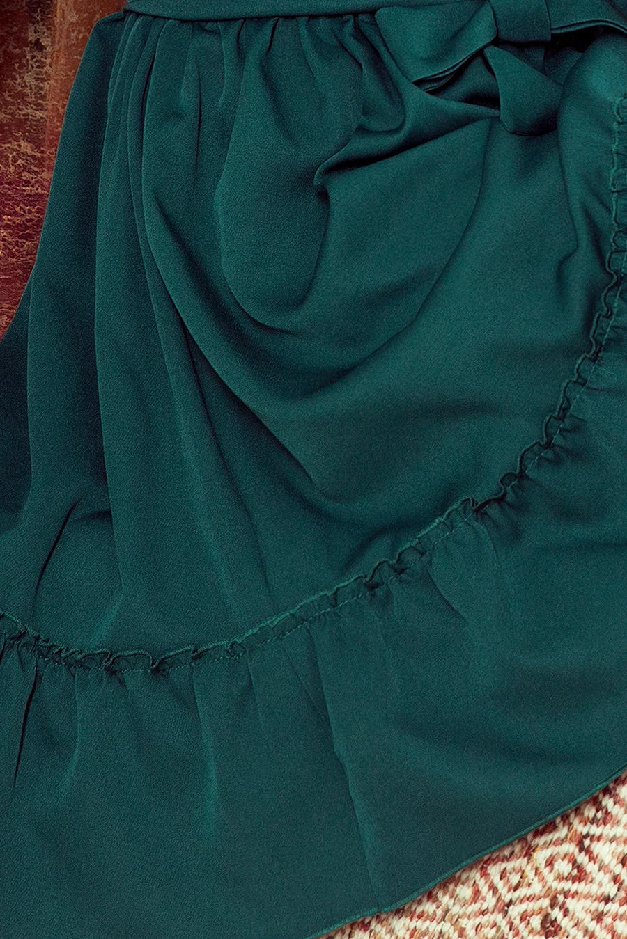 DAISY Dress with frills – Green