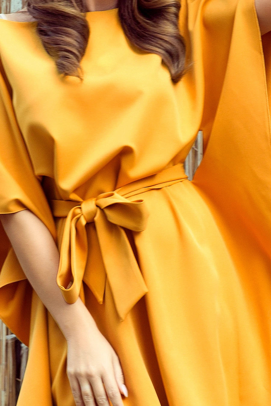 SOFIA Butterfly dress – Honey Color