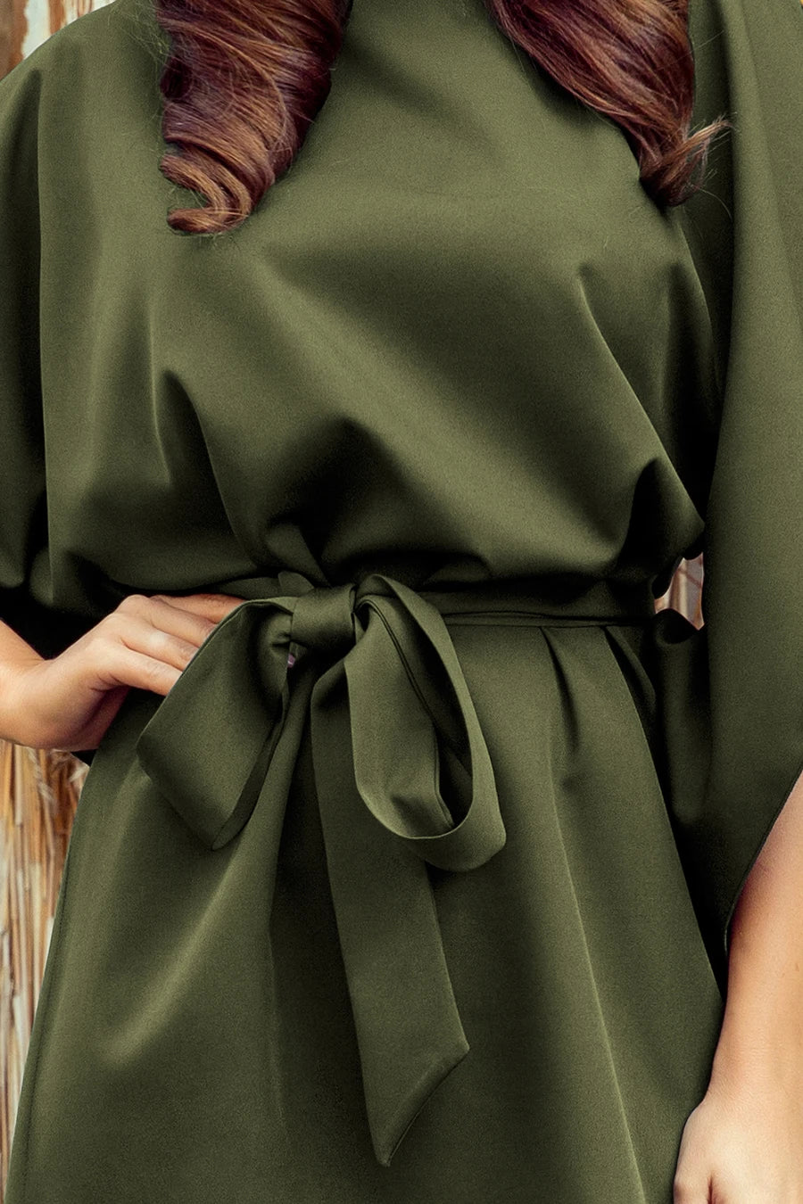 SOFIA Butterfly dress – KHAKI