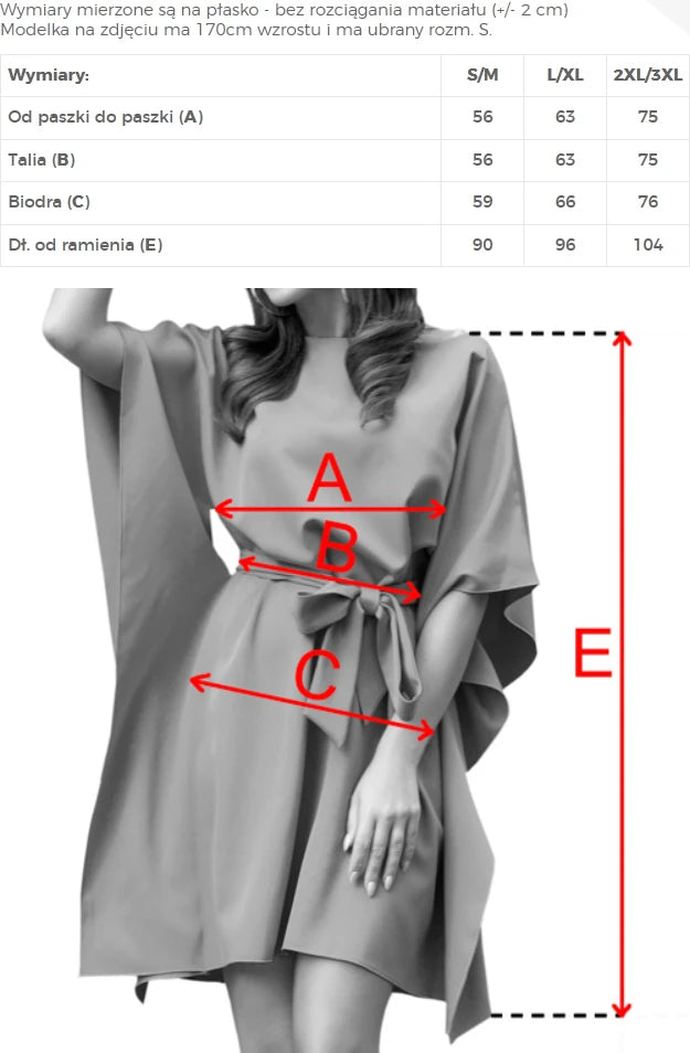 SOFIA Butterfly dress with a tie waist – Cappuccino
