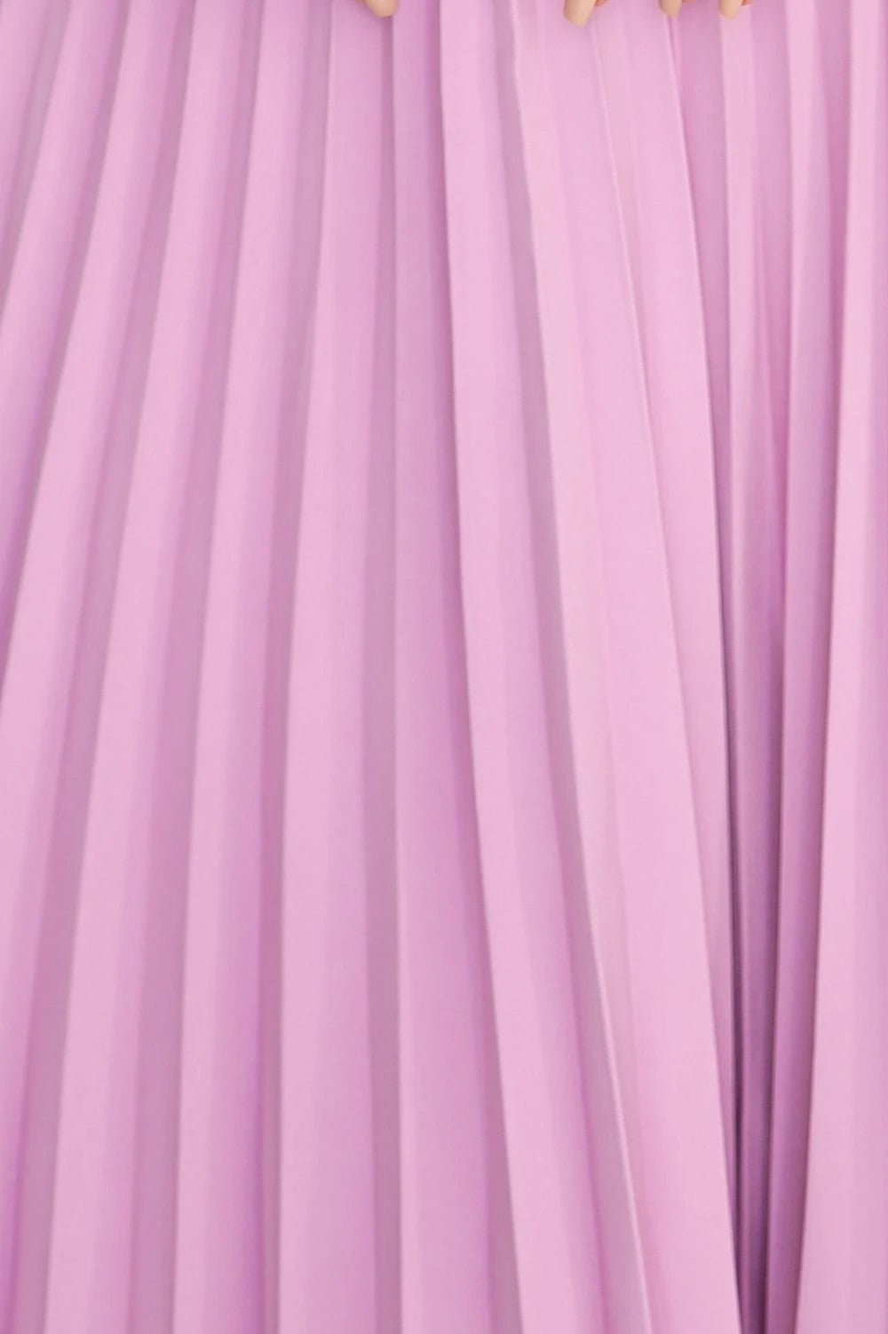 LILA Classic pleated dress with short sleeves and a belt – Heather Color