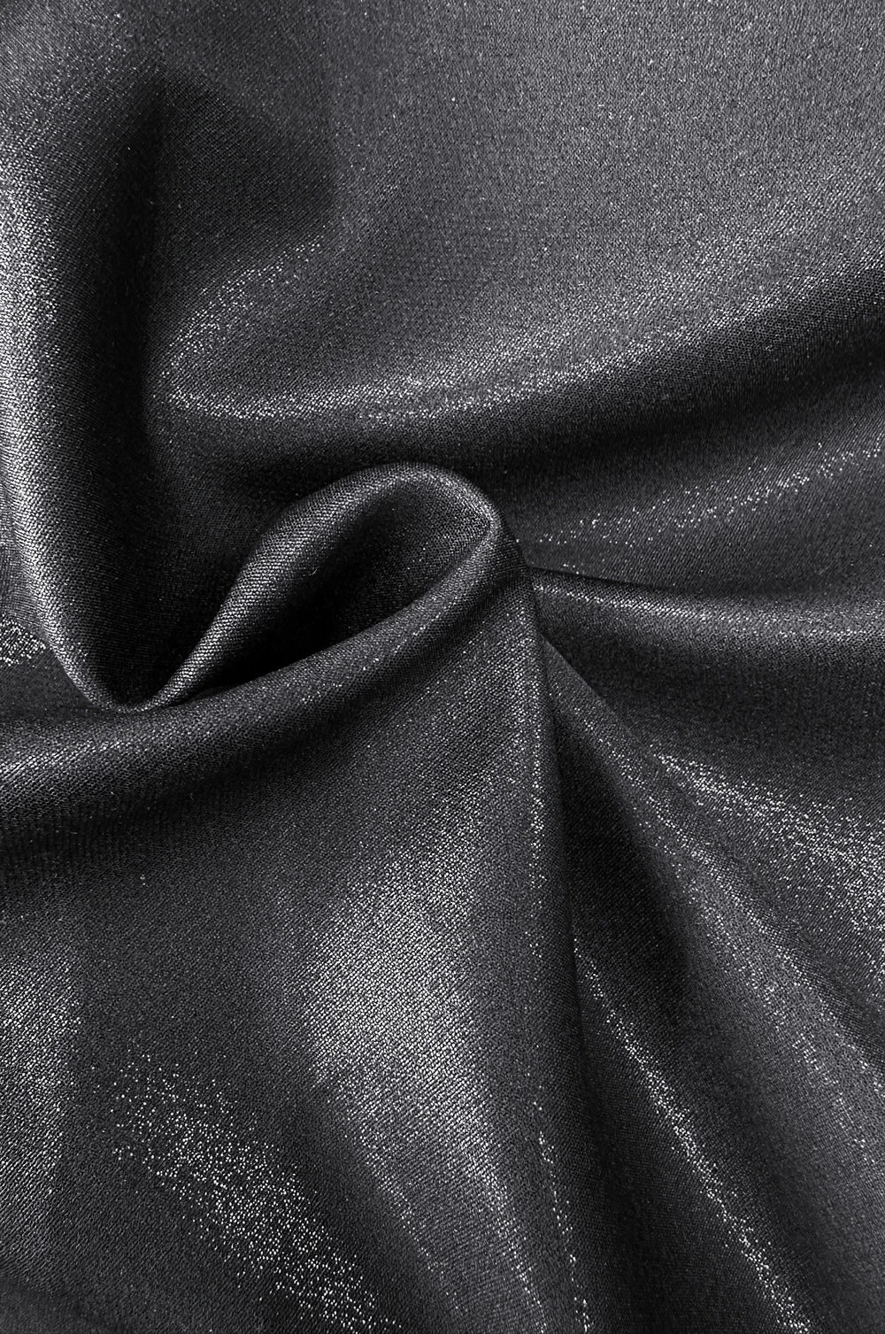 SCARLETT flared dress with a neckline – Black With Glitter