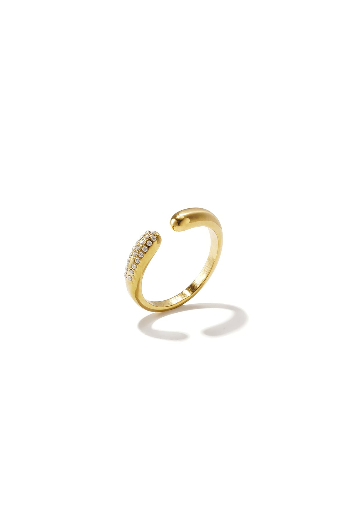 14K Gold Plated Stainless Steel Minimalist Rings Circle Casual Daily Simple Series Women's jewelry
