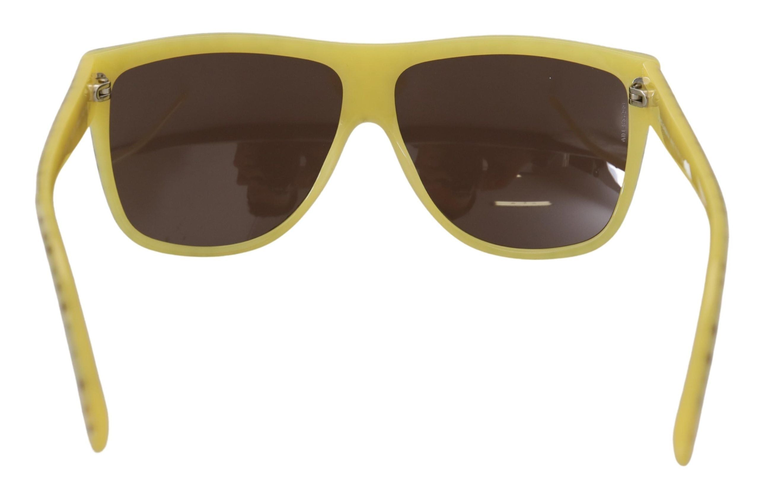 Sluneční brýle Yellow Stars s hranatými okny acetátu DG4125