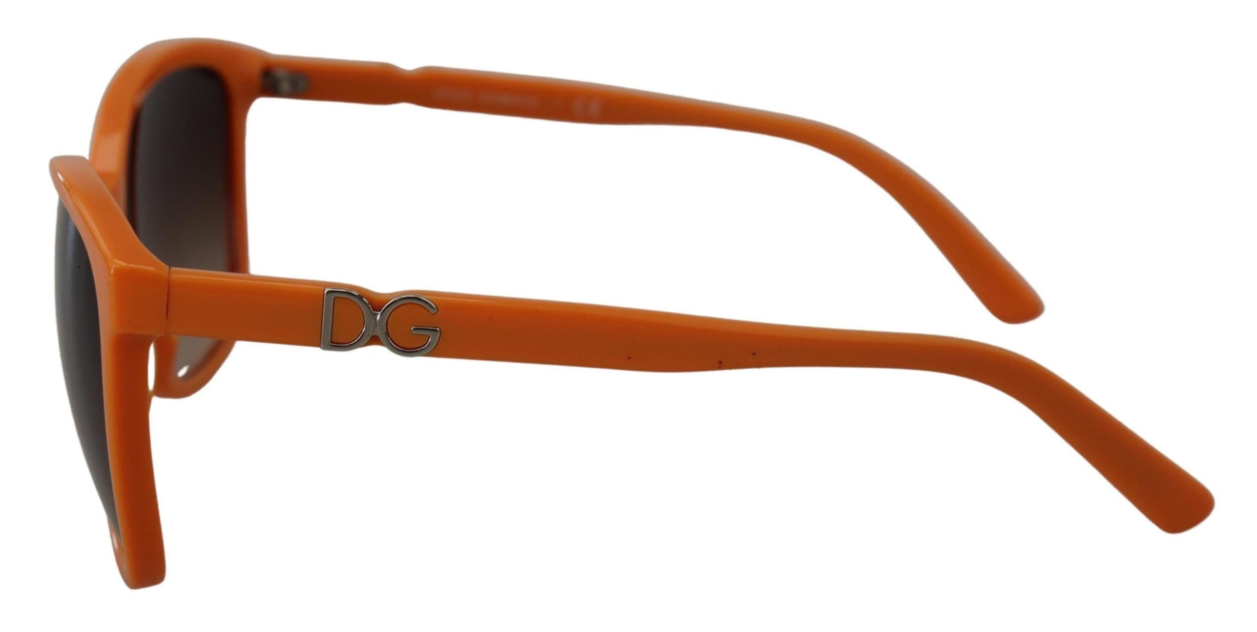 Sluneční brýle DG4170PM s oranžovým acetátovým rámem a kulatými clonami