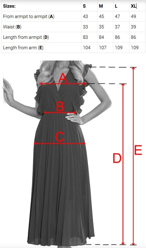LINDA – chiffon dress with lace neckline – Burgundy Color