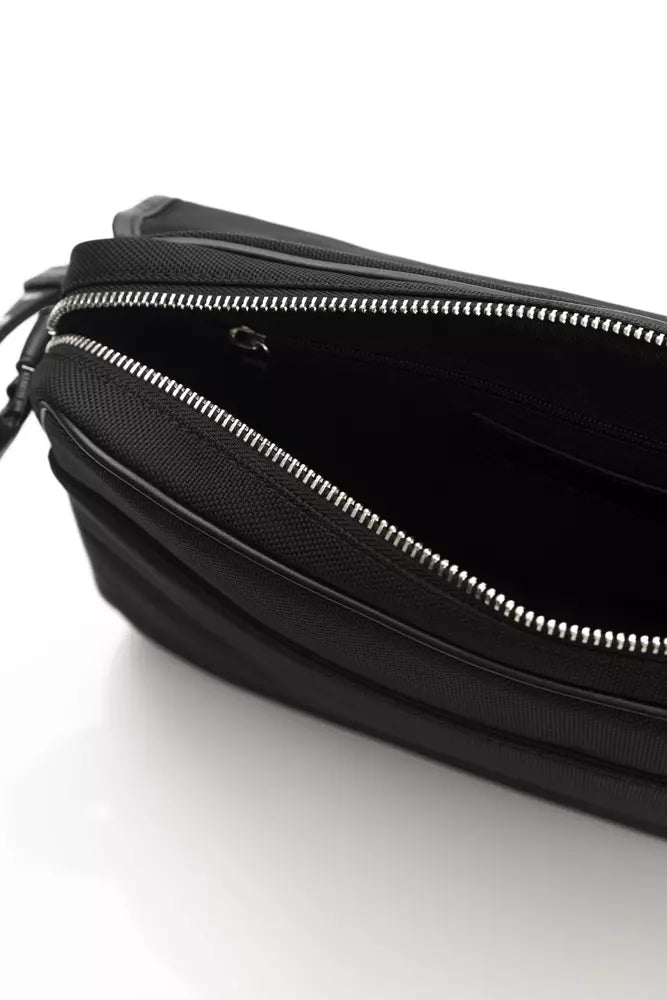 Černá nylonová dámská crossbody taška