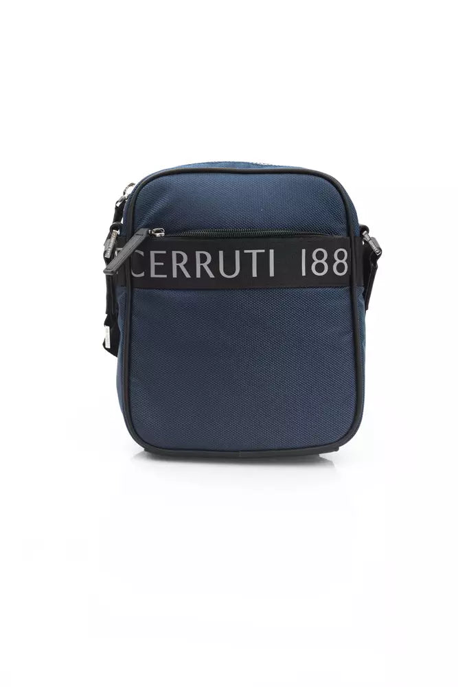 Dámská crossbody kabelka v modrém nylonu
