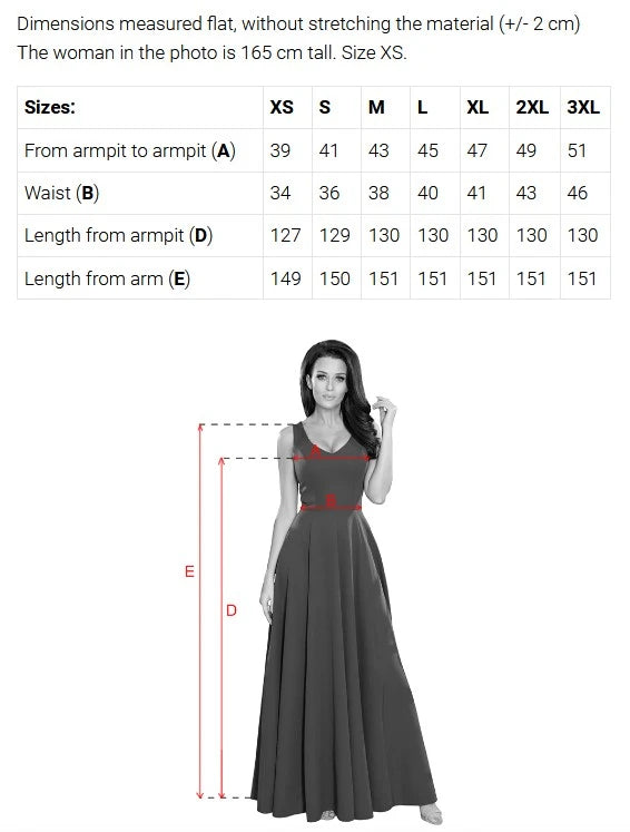 CRYSTAL long shimmering dress with a neckline – Navy Blue