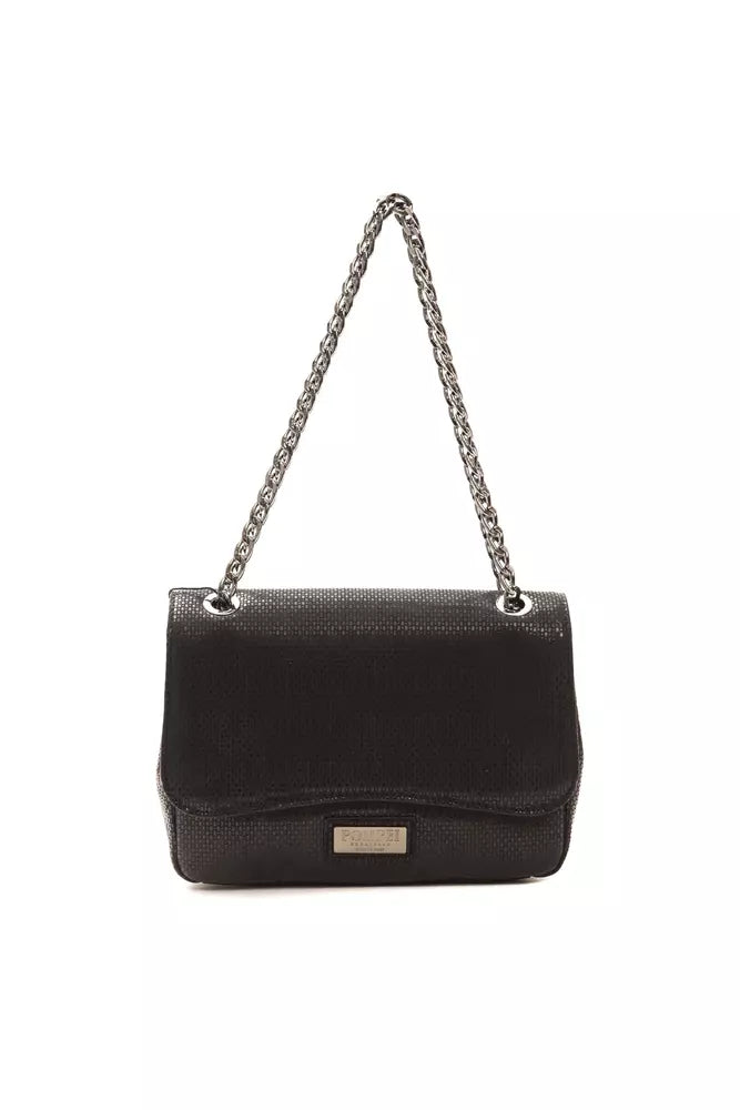 Černá kožená dámská crossbody taška